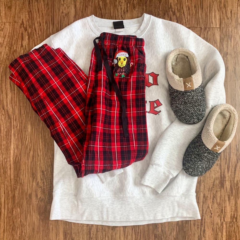 Cher Christmas chick plaid pants